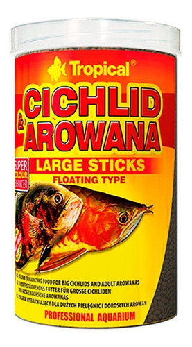 Alimento Tropical Cichlid & Arowana Large Sticks 300g Peces