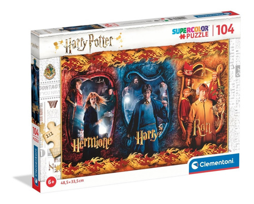 Puzzle Supercolor 104 Piezas Harry Potter - Clementoni