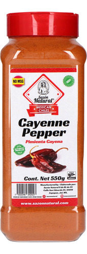 Pimienta Cayena 550g Sazon Natural Especia Condimento Cocina
