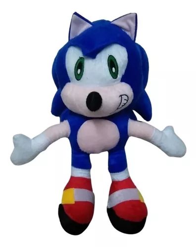 Boneco Sonic Pelúcia Cor Amarelo Antialérgico 50cm Fofinho