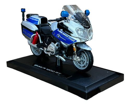 Miniatura Moto Bmw R 1200 Rt Policia 3 Maisto 1:18