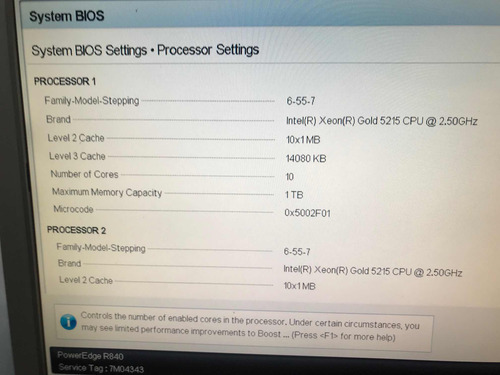 Servidor Dell R840 Xeon Gold 5215 (Usado)