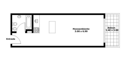 Imagen 17 de 17 de Departamento En Belgrano Monoambiente Con Balcón, Amenities, Bajas Expensas.