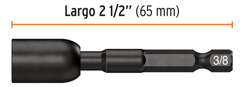 Estuche Con 4 Dados Magnéticos Impacto 3/8in Largo 2-1/2in
