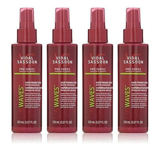 Aerosoles - Lote De 4 Primer Spray Para El Cabello Vidal Sas