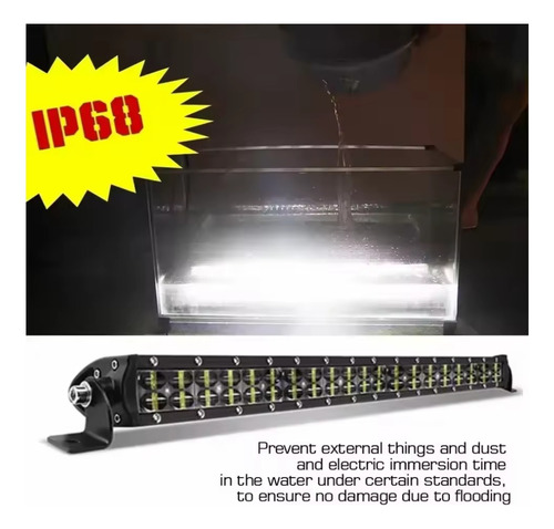 Barra Led Neblinero 50cm 8d Lupa Dual Flash 1pcs