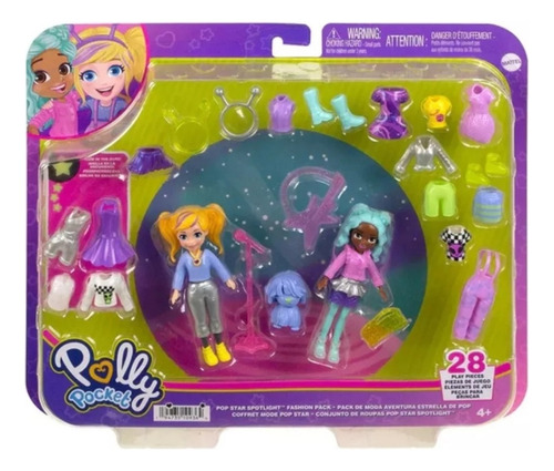 Polly Pocket Pack De Moda Estrellas Pop. Envío Rápido 