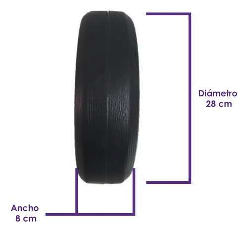 Kit De 2 Discos Para Barra / Mancuernas 9 Kg Cada Uno Pesas