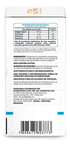 Colágeno Tipo2 + Vitamina D3 K2 C Mix Nutri Colartros 90 Cap