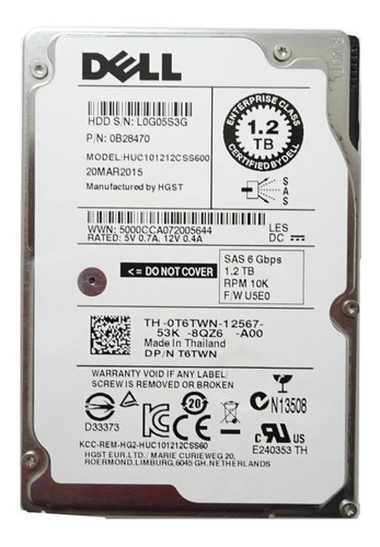 Disco Duro Interno Dell Huc101212css600 1.2tb