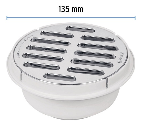 Desague Coladera 5´ Universal Drenaje Rejilla Baño 49616