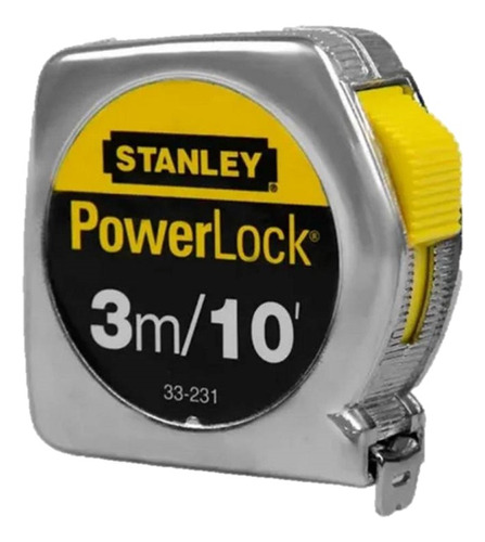 Huincha De Medir 3mt Power Lock 33231s Stanley Mimbral