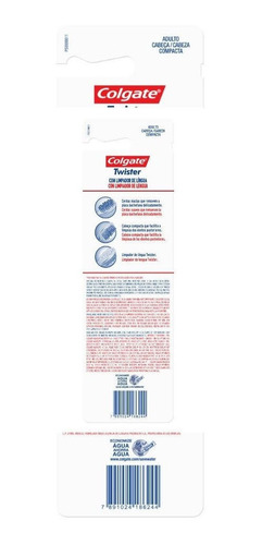 Imagen 7 de 8 de Cepillo de dientes Colgate Twister suave pack x 2 unidades