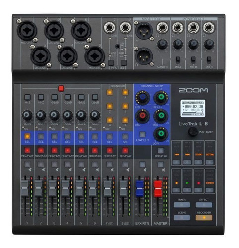 Zoom Livetrak L-8 - Mixer Digital Interface Usb Podcast Live