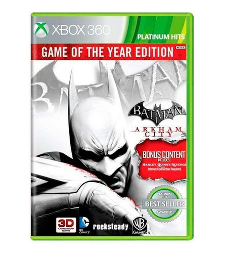 Batman Arkham City (goty) - Xbox 360 (platinum Hits)- Sniper