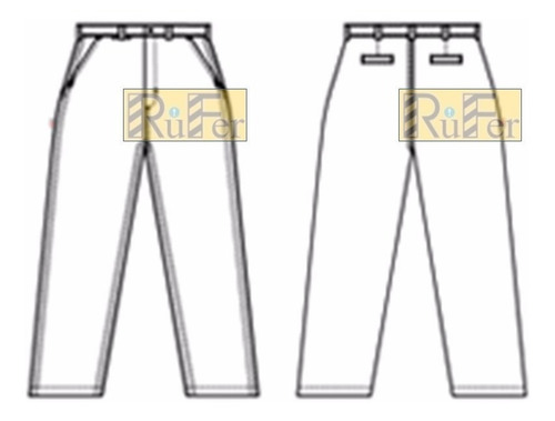Imagen 2 de 9 de Pantalón Trabajo Grafa 70 Homologado Naranja 62al68