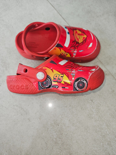 Crocs Rayo Mcqueen Originales Rojas Talle C12 (Usado)