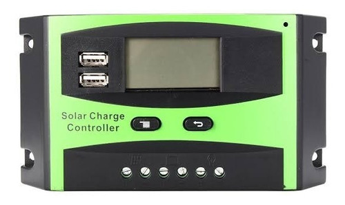 Controlador De Carga 30a 12v/24v Regulador De Energia Solar