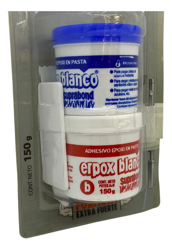 Pegamento Pasta Suprabond Adhesivo ERPOX BLANCO Piletas Cocina y Sanitarios