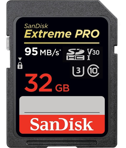 Cartão Memória Sandisk Lacrado Sdhc 32gb Extreme Pro 95mb