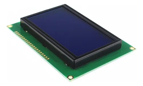 Lcd Gráfico Spi St7920 128x64 Pantalla Display Azul