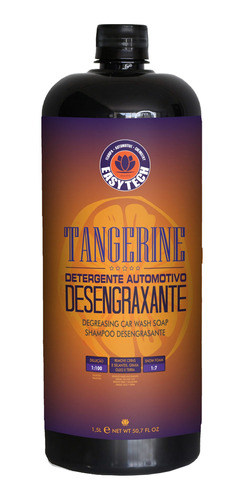 Shampoo Tangerine Desengraxante 1:100 Dosador 1,5lt Easytech