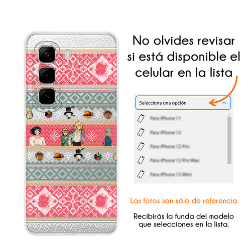 Funda Para Infinix Ugly Sweater Anime El Increíble Castillo Vagabundo