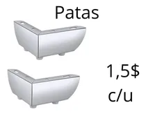 Comprar Patas Tipo L Para Muebles Cromado 5.5 Cm De Alto (x 2 Patas)