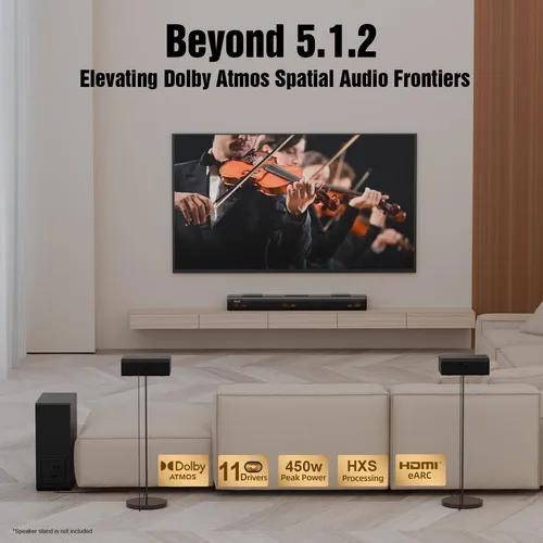 Barra De Sonido Hiwill Enhanced Dolby Atmos De 5.1.2 Canales
