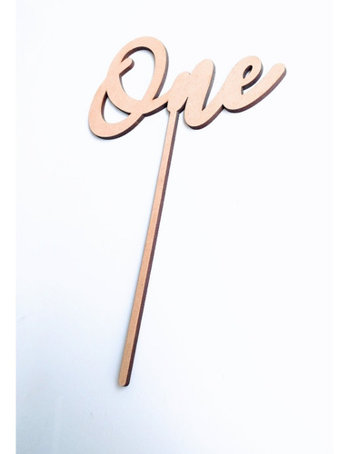 Cartel - Topper Cake One - Personalizado - Mdf / Fibrofacil