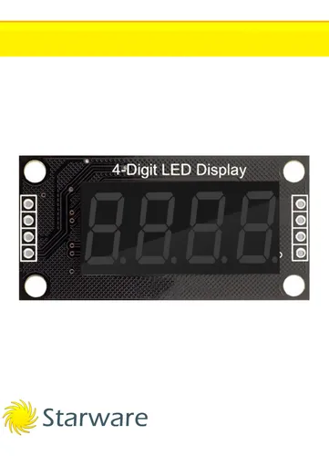 Modulo Led Display Diy Tm1637 4 Dig 7 Segmentos Led 0.36p Az