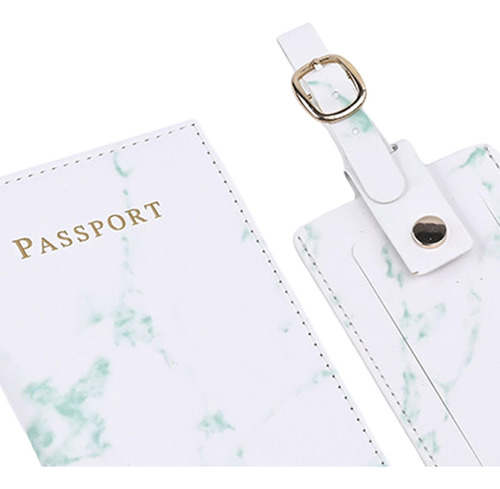 Funda De Pasaporte De Viaje Simple Y Juego De Etiquetas De