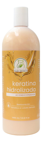  Acondicionador con Keratina Hidrolizada para Cabello Maltratado Productos Mart México (1 Litro)