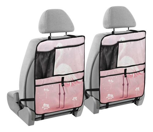 Protector Asiento Coche Flor Flamenco Rosa 1 Unidad Para Suv