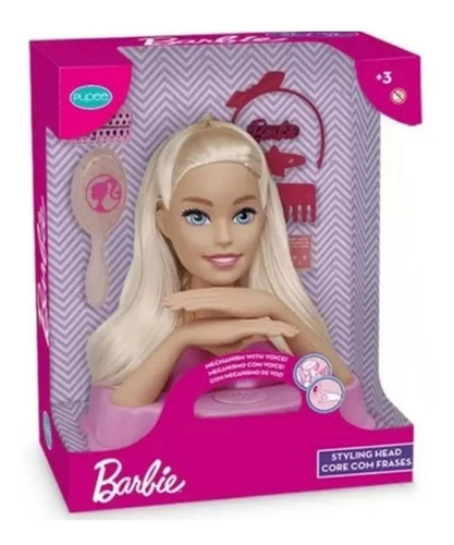 Imagem 1 de 3 de Barbie Styling Head Frases Pupee 1291