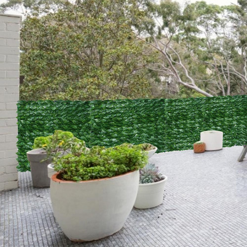 Seto Artificial, 1 Rollo, Valla Para Plantas, Pared De Hojas