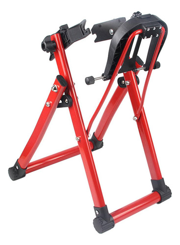 Fa Soporte Profesional De Ajuste De Rueda De Bicicleta Rojo