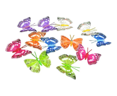 Mariposas Para Decorar Con Tutor Mariposa Decorativas X 10