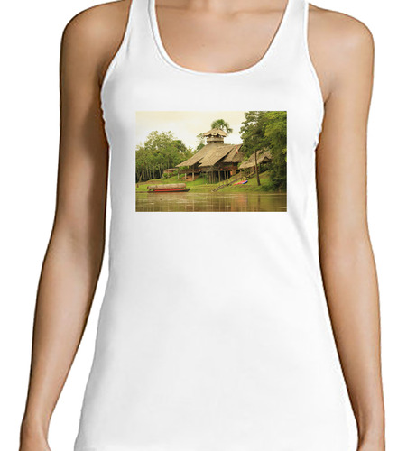 Musculosa Mujer Jungla Amazonas Cabaña Naturaleza M4