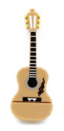 Memoria Usb 32gb Diseño Forma Figura Guitarra Acustica