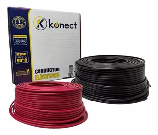 Kit 2 Cable Electrico Cca Calibre 8 100m C/u Rojo Y Negro