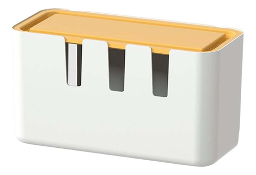 Organizador De Cables Para Escritorio Corrector Alto Blanco