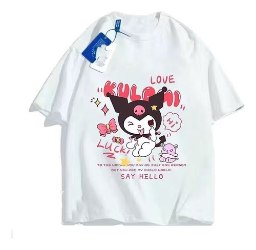 Camiseta De Manga Corta Con Estampado Kuromi Makes A Funny F