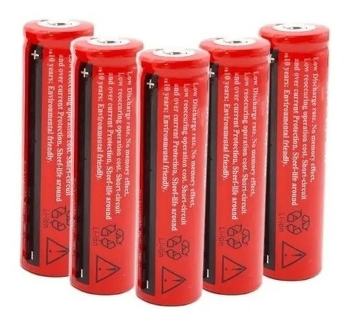 Pack 5 Pilas Baterías 18650 Recargables 8800mah - 3.7v