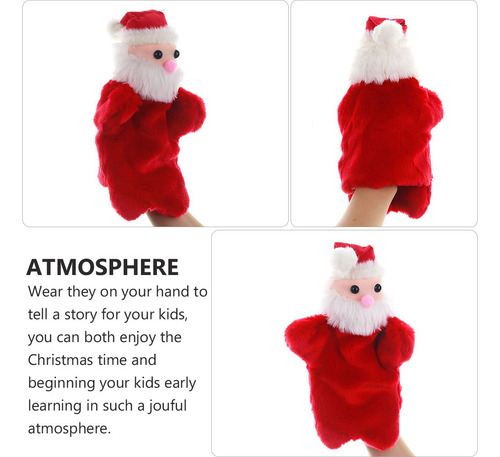 2 Muñecos De Dibujos Animados De Papá Noel, Marioneta Adorab