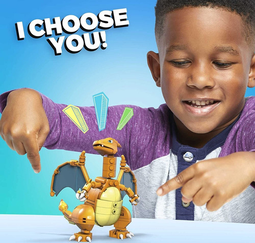 Charizard +200pzas +12cm Pokemon Mega Construx