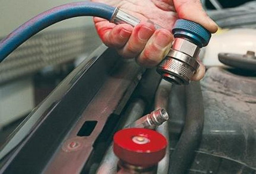 Imagen 4 de 6 de Cople Adaptador Automotriz Azul Baja Presion Clima Gas R134