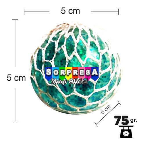 48 Pelotas Squishy Glitter Juguete Piñata Bolo Fiesta Cumple