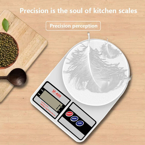 Balanza Electronica Comercial De Cocina Sf-400 Maximo 10kg Blanco