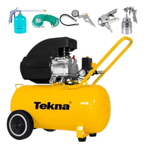 Compressor De Ar Cp8550 Tekna 220v + Kit De Pintura 